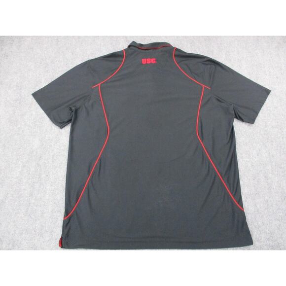 USC Trojans Shirt Mens XL Black Red Nike Dri Fit Polo NCAA College Football - Picture 3 of 16